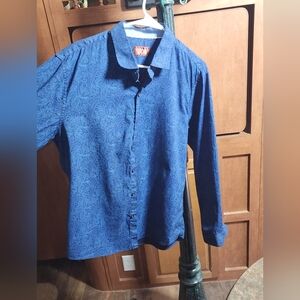 Men's Blue Patterned Shirt Consequence
